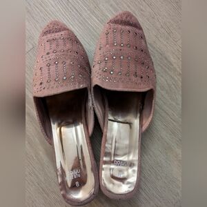 Embellished Muted Pink Mules